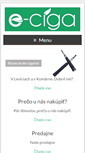 Mobile Screenshot of e-ciga.sk