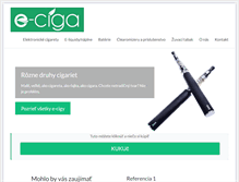 Tablet Screenshot of e-ciga.sk